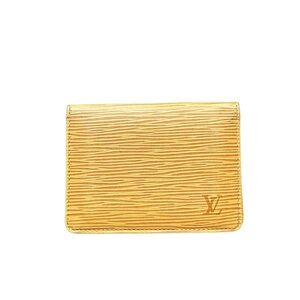 Louis Vuitton Yellow Epi bifold card case